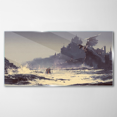 Glasbild Ein mystisches Land zwischen den Wellen