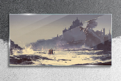Glasbild Ein mystisches Land zwischen den Wellen
