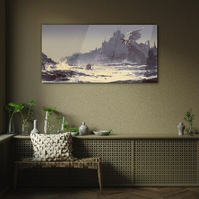Glasbild Ein mystisches Land zwischen den Wellen