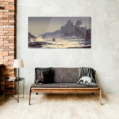 Glasbild Ein mystisches Land zwischen den Wellen
