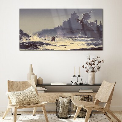 Glasbild Ein mystisches Land zwischen den Wellen