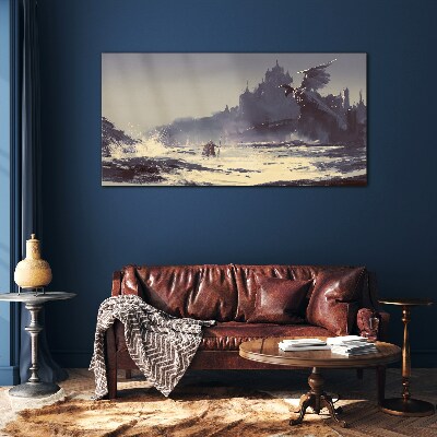 Glasbild Ein mystisches Land zwischen den Wellen