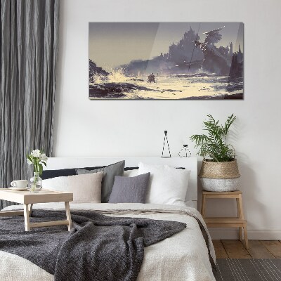Glasbild Ein mystisches Land zwischen den Wellen