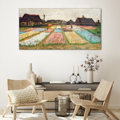 Glasbild Van-Gogh-Blumenwiese