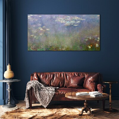 Glasbild Seerosen Monet