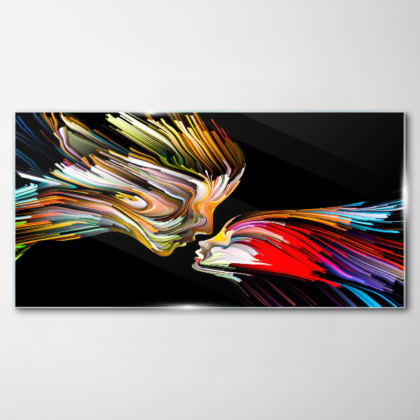 Glasbild Bunte Seelen vereinen