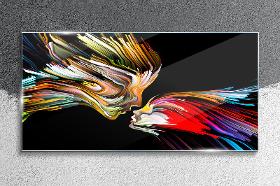 Glasbild Bunte Seelen vereinen
