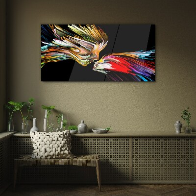 Glasbild Bunte Seelen vereinen