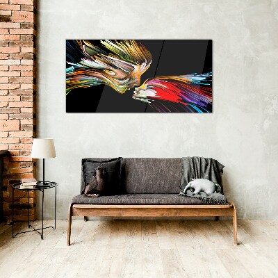 Glasbild Bunte Seelen vereinen
