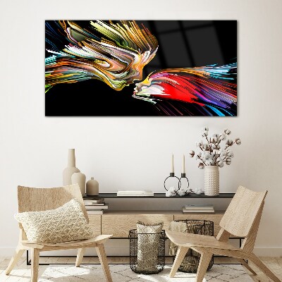 Glasbild Bunte Seelen vereinen