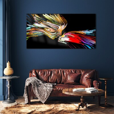 Glasbild Bunte Seelen vereinen