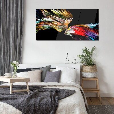 Glasbild Bunte Seelen vereinen