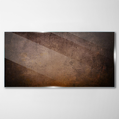 Glasbild Abstrakte Textur in Erdtönen