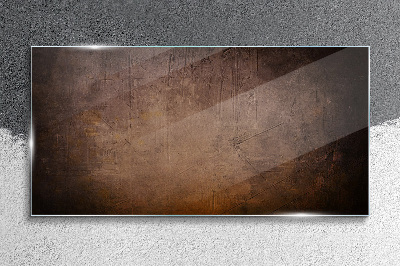 Glasbild Abstrakte Textur in Erdtönen