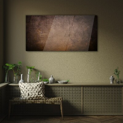 Glasbild Abstrakte Textur in Erdtönen