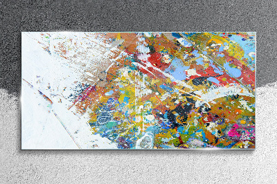 Glasbild Buntes abstraktes Chaos