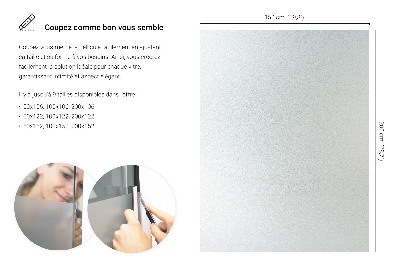 Fensterfolie mit milchigem, halbtransparentem Sichtschutz