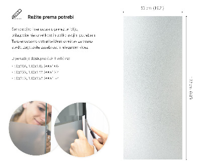 Fensterfolie mit milchigem, halbtransparentem Sichtschutz