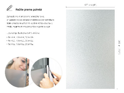 Fensterfolie mit milchigem, halbtransparentem Sichtschutz