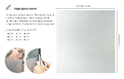 Fensterfolie mit milchigem, halbtransparentem Sichtschutz