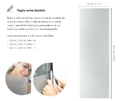 Fensterfolie mit milchigem, halbtransparentem Sichtschutz