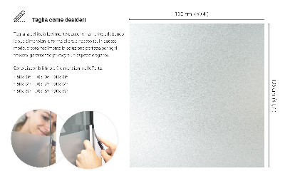 Fensterfolie mit milchigem, halbtransparentem Sichtschutz