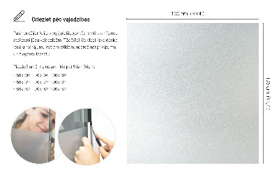 Fensterfolie mit milchigem, halbtransparentem Sichtschutz