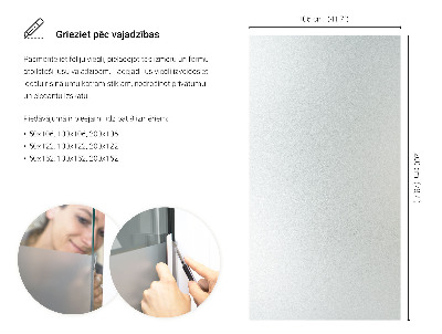 Fensterfolie mit milchigem, halbtransparentem Sichtschutz