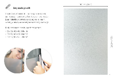 Fensterfolie mit milchigem, halbtransparentem Sichtschutz
