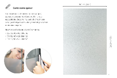 Fensterfolie mit milchigem, halbtransparentem Sichtschutz
