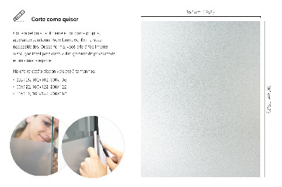 Fensterfolie mit milchigem, halbtransparentem Sichtschutz