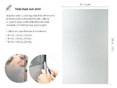 Fensterfolie mit milchigem, halbtransparentem Sichtschutz