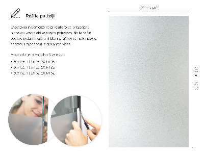 Fensterfolie mit milchigem, halbtransparentem Sichtschutz