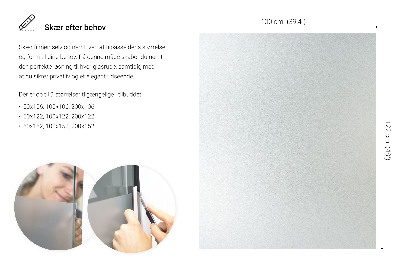 Fensterfolie mit milchigem, halbtransparentem Sichtschutz