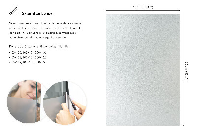 Fensterfolie mit milchigem, halbtransparentem Sichtschutz