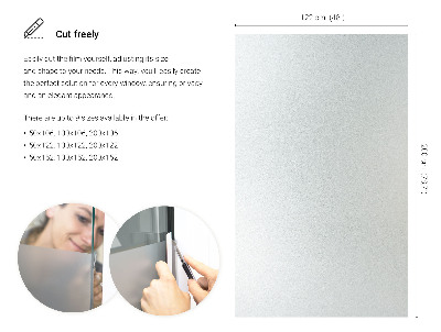 Fensterfolie mit milchigem, halbtransparentem Sichtschutz