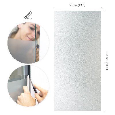 Fensterfolie mit milchigem, halbtransparentem Sichtschutz