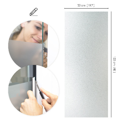 Fensterfolie mit milchigem, halbtransparentem Sichtschutz