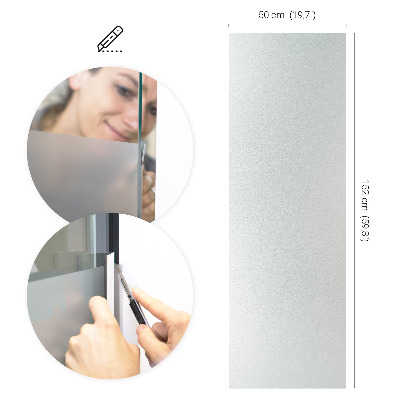 Fensterfolie mit milchigem, halbtransparentem Sichtschutz