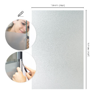 Fensterfolie mit milchigem, halbtransparentem Sichtschutz