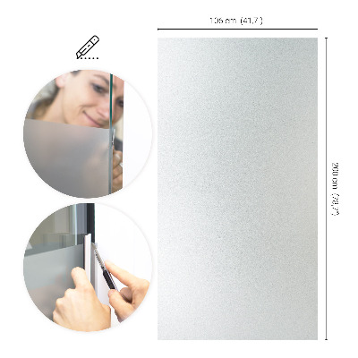 Fensterfolie mit milchigem, halbtransparentem Sichtschutz
