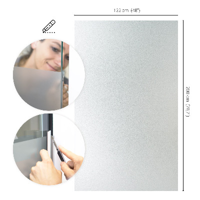 Fensterfolie mit milchigem, halbtransparentem Sichtschutz
