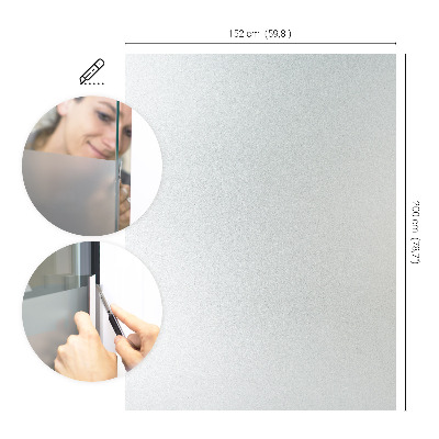 Fensterfolie mit milchigem, halbtransparentem Sichtschutz