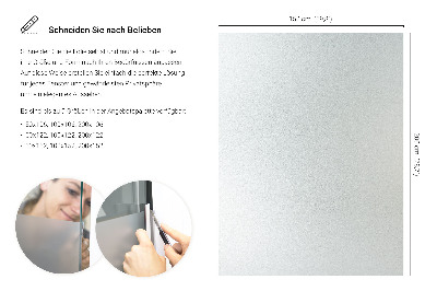 Fensterfolie mit milchigem, halbtransparentem Sichtschutz