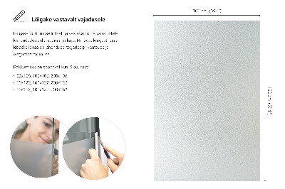 Fensterfolie mit milchigem, halbtransparentem Sichtschutz