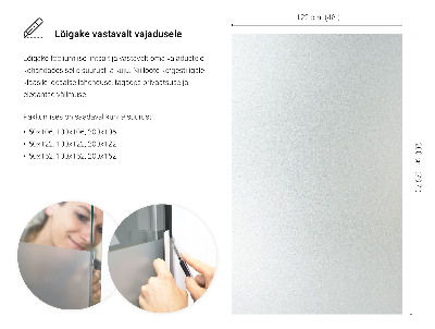 Fensterfolie mit milchigem, halbtransparentem Sichtschutz