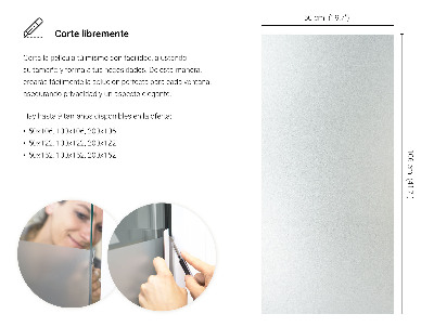 Fensterfolie mit milchigem, halbtransparentem Sichtschutz