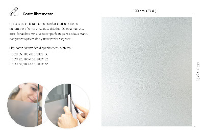 Fensterfolie mit milchigem, halbtransparentem Sichtschutz