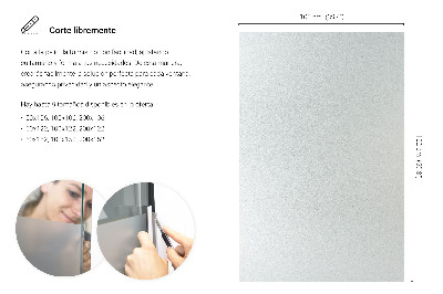 Fensterfolie mit milchigem, halbtransparentem Sichtschutz