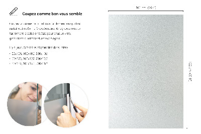 Fensterfolie mit milchigem, halbtransparentem Sichtschutz